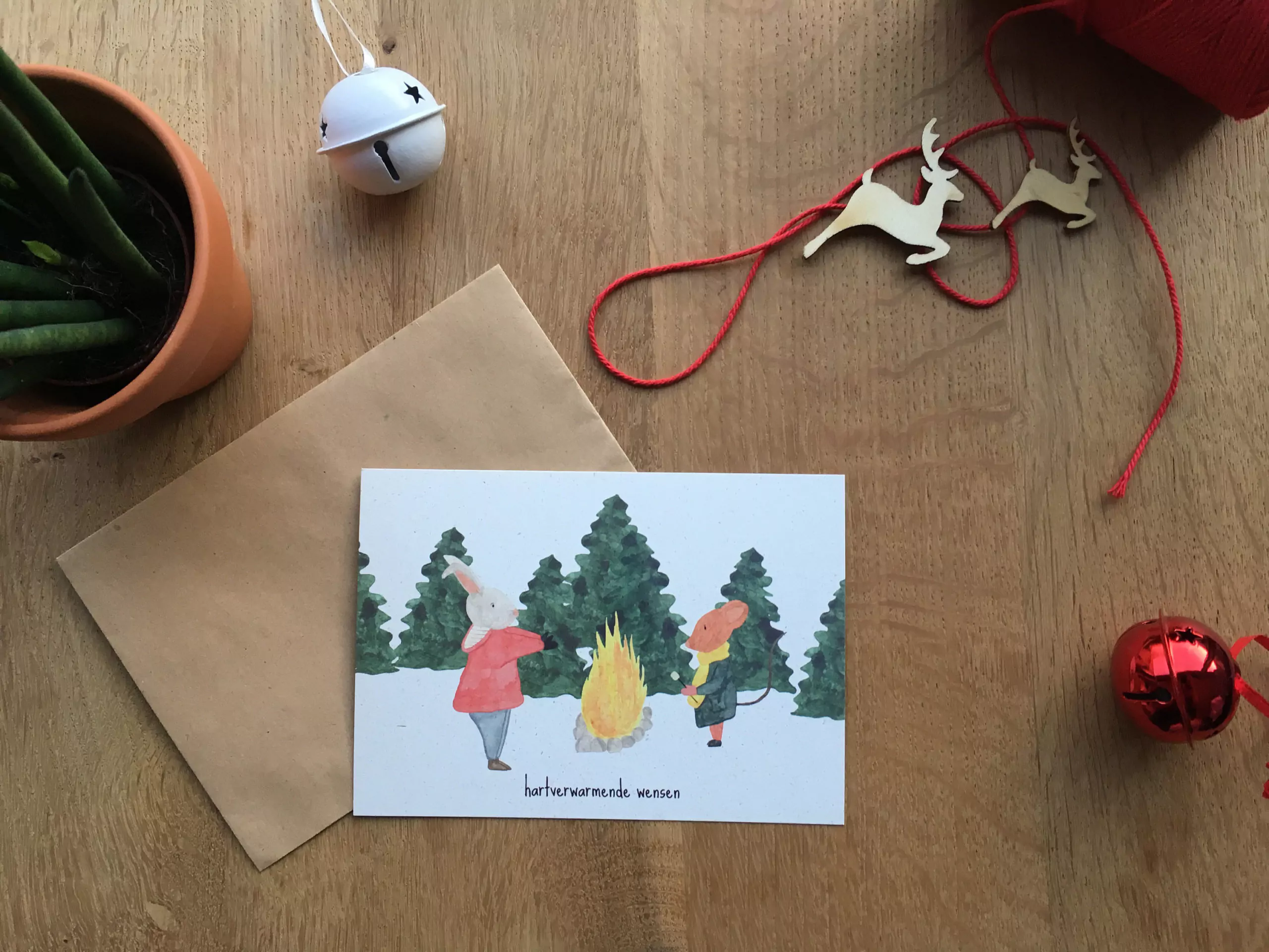 Postkaart - hartverwarmende wensen - Afbeelding 3