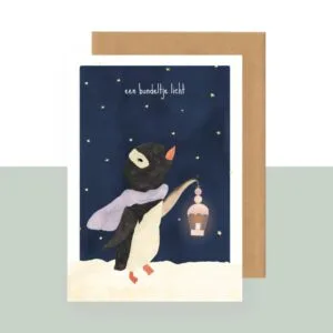 Postkaart - een bundeltje licht