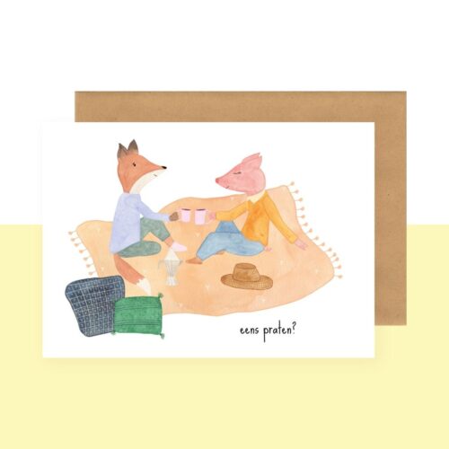 Postcard - eens praten