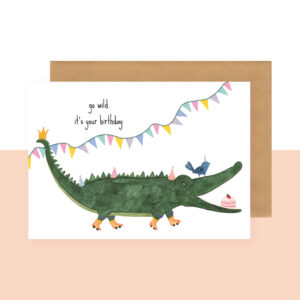 Postkaart - go wild - it's your birthday