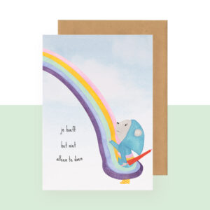 Postkaart - je hoeft het niet alleen te dragen