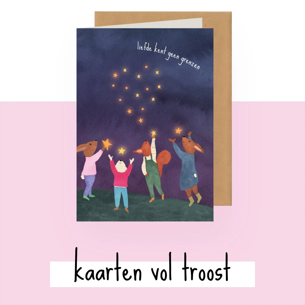 kaarten vol troost grenzeloze liefde