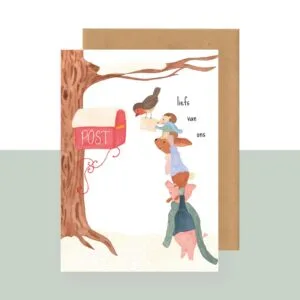 Postkaart - liefs van ons