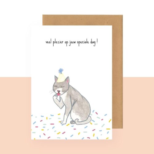 Postkaart - veel plezier op jouw speciale dag