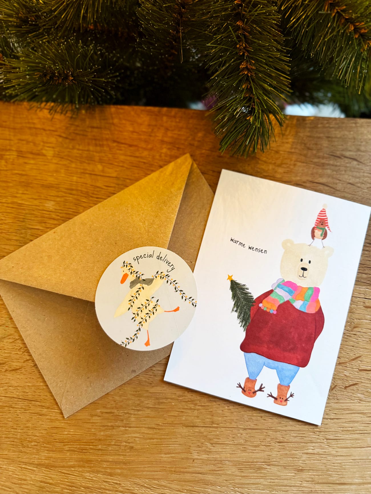 Kerstwensen - wintervoorraad licht en warmte box - 18 winterse wensen - 18 sluitstickers - Afbeelding 12
