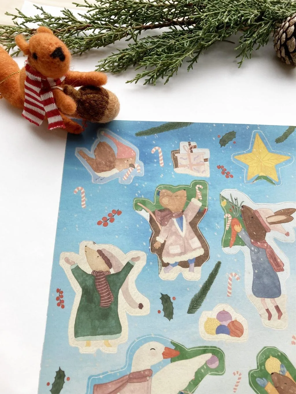 Aftelkalender Kerst A3 + stickervel A4 - Afbeelding 5