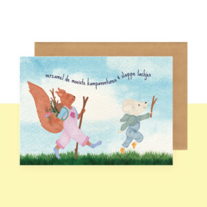 Postkaart - verzamel de mooiste kampavonturen en slappe lachjes