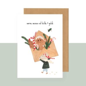 Postkaart - warme wensen vol liefde en geluk