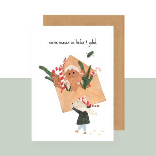 Postcard - warme wensen vol liefde